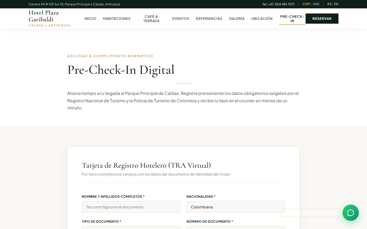 Pre-Check-In